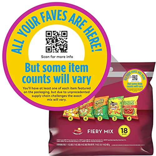 Frito Lay Classic Mix Chips Variety Pack, 1oz Bags (18 Pack) I525