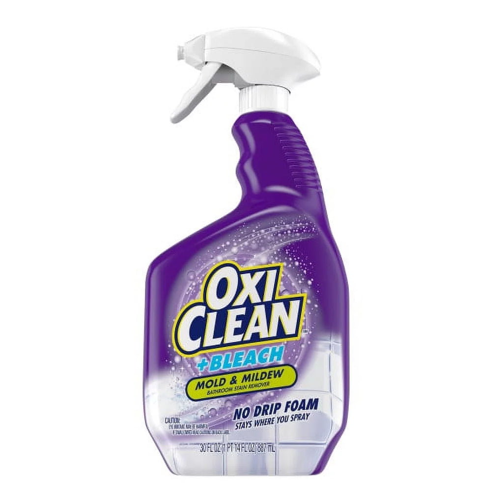 OxiClean Plus Bleach No Drip Foam Mold & Mildew Bathroom Stain Remover 30 oz. Pack of 4 M867