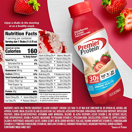 Premier Protein Shake Café Latte, 30g Protein, 11.5 fl oz, 12 Pack B4466