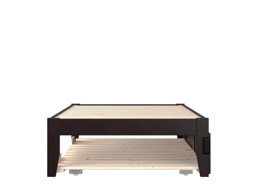 AFI Colorado 14" Twin XL Wood Platform Bed Frame with Trundle, Espresso W709
