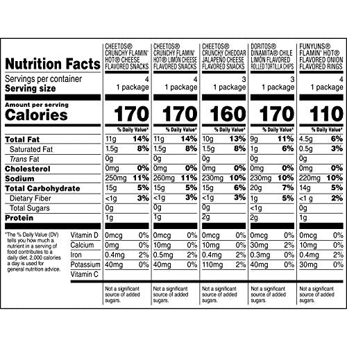 Frito Lay Classic Mix Chips Variety Pack, 1oz Bags (18 Pack) I525