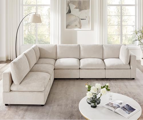 Modular Sectional Sofa with Ottoman for Small Apartments U669203