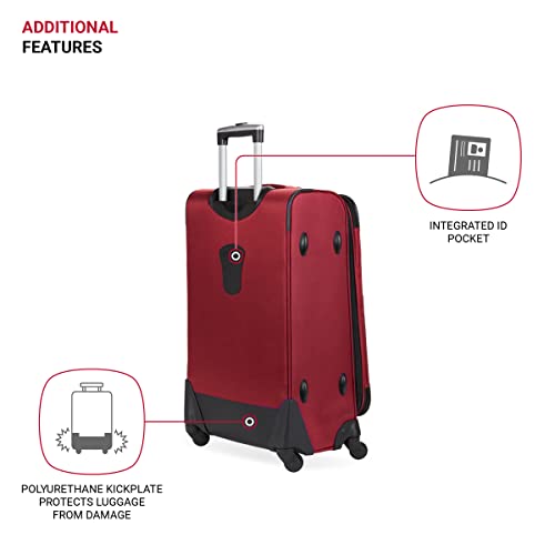 SwissGear Sion Softside Expandable Carry-On Luggage, 21-Inch, Teal U9978