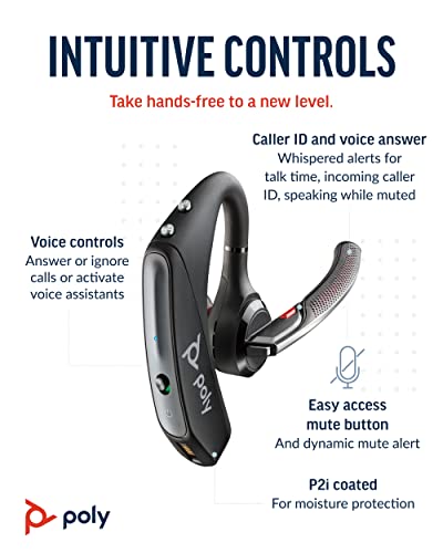 Plantronics VOYAGER-5200-UC Bluetooth Headset with Noise Canceling B25391