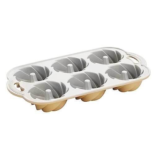 Nordic Ware Heritage Bundtlette Cake Pan, Silver W7797