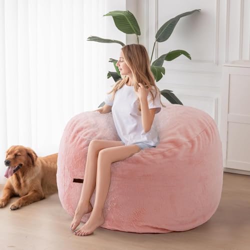 MAXYOYO Giant Bean Bag Chair Bed for Adults, Convertible Floor Sofa G466