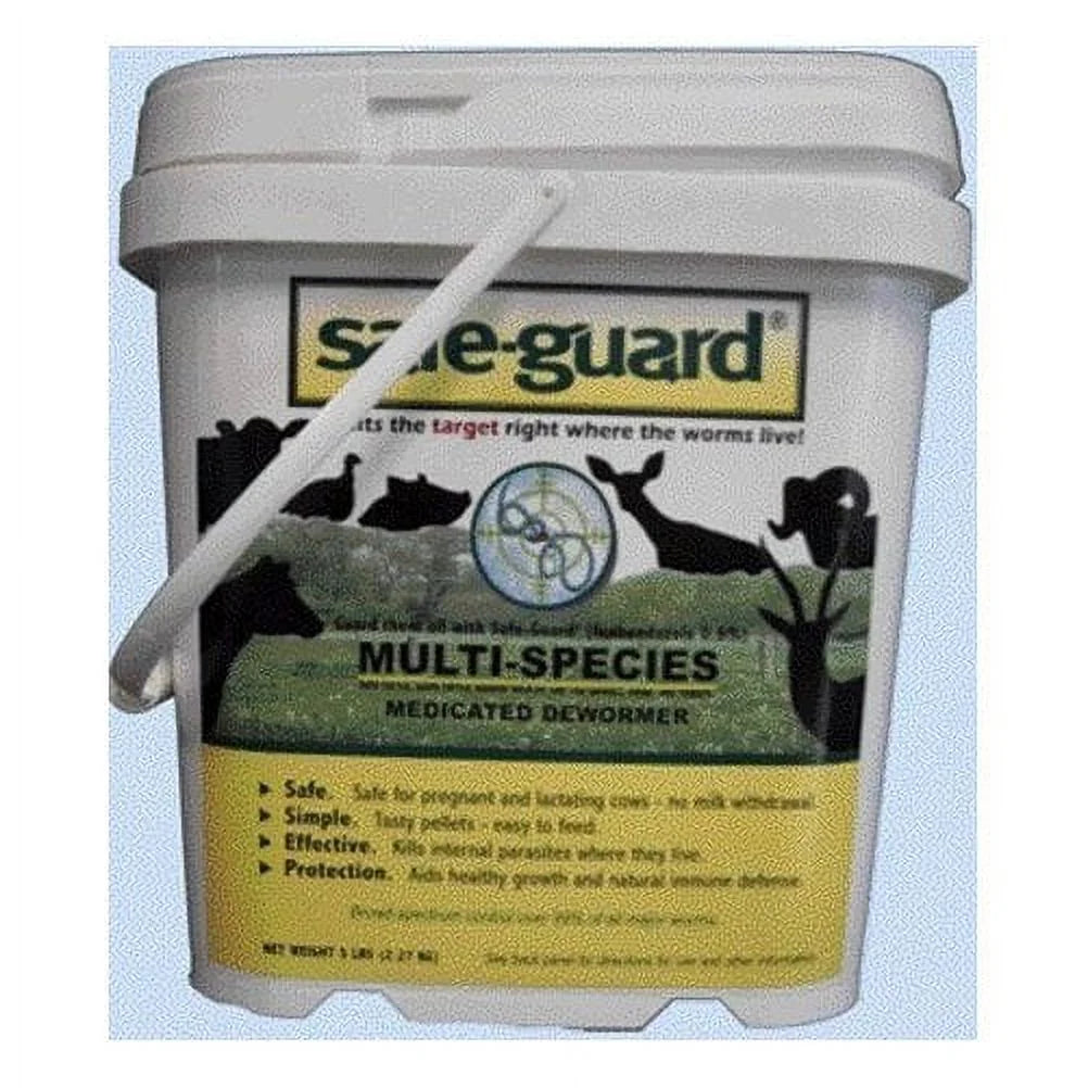 Safe-Guard Cattle Multi Species Wormer 5 lb Alfalfa Pellets L8170
