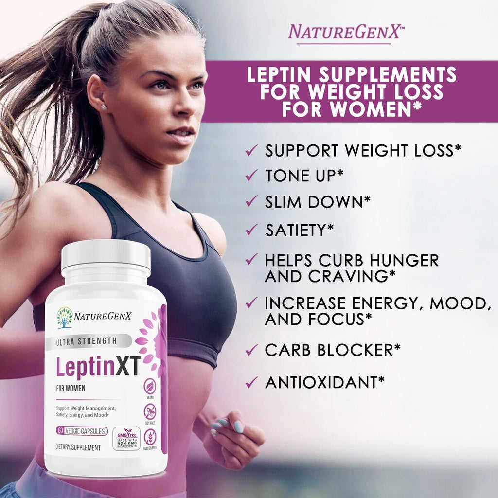 LEPTIN XT 650 MG Diet Pills for Women, 60 Capsules Q534249
