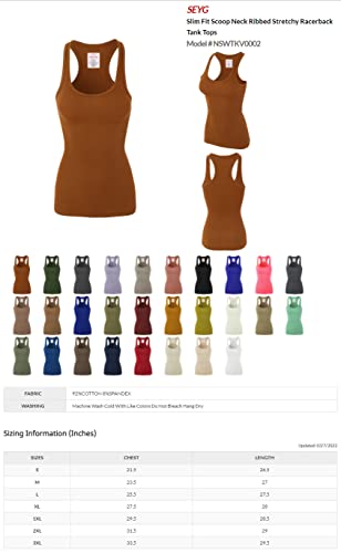 Women's Slim Fit Racerback Ribbed Tank Top Z301