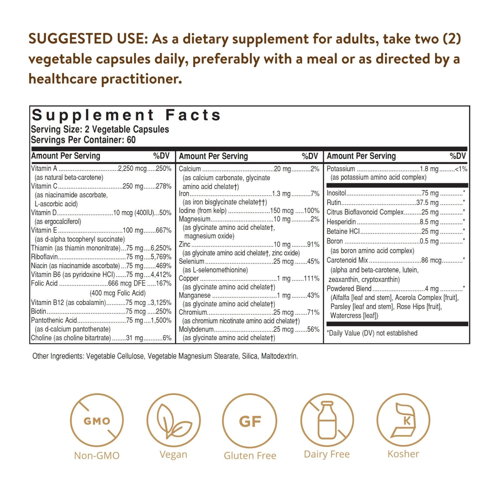 Solgar Formula VM-75® Vegetable Capsules, 120 ct H420641