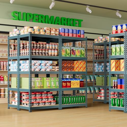Yaheetech 5-Tier Heavy Duty Garage Shelving Unit, Adjustable Metal Storage Rack, Blue J339478