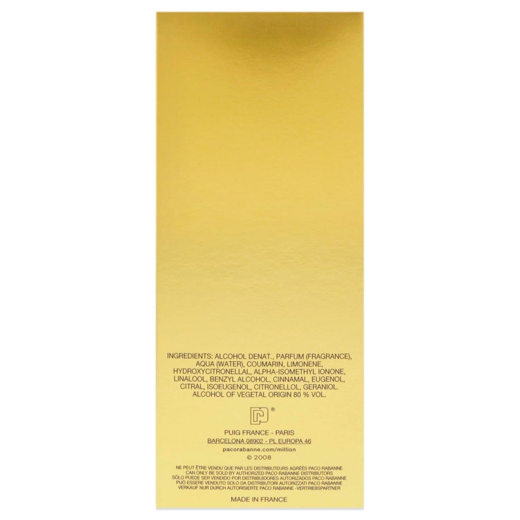 Paco Rabanne 1 Million EDT Spray 3.3 oz W8383