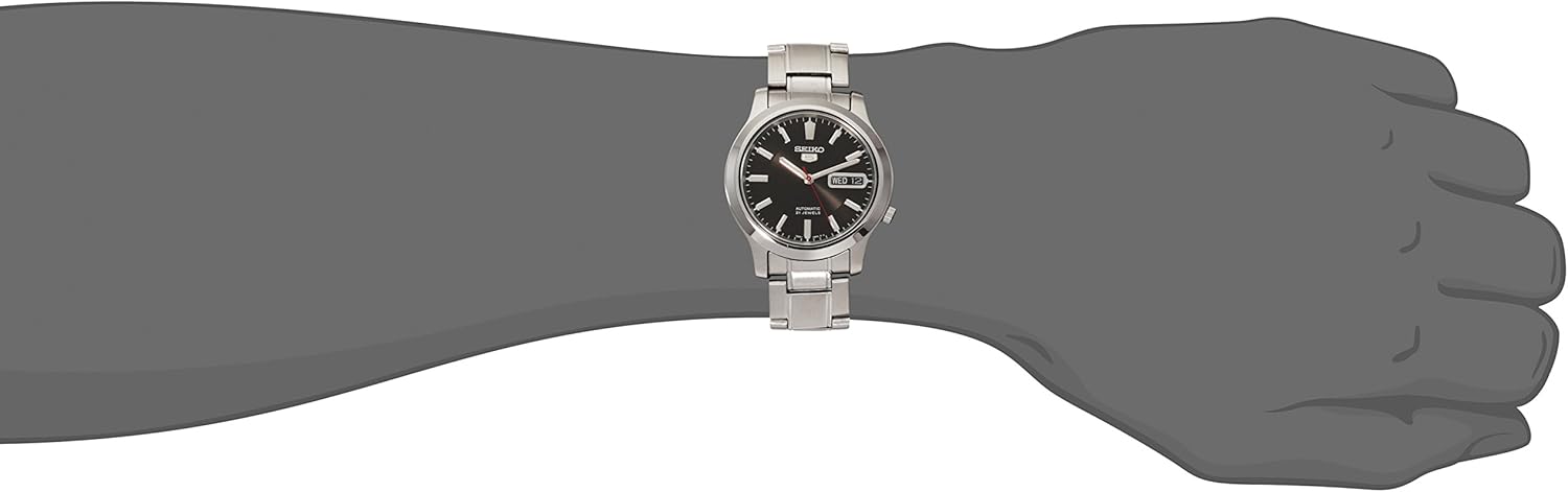 SEIKO Men's SNK795 Automatic Stainless Steel Watch with Black Dial R887