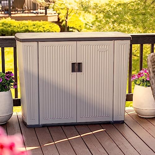 Suncast Outdoor Storage Shed 130 Gallon Dove Gray B88680